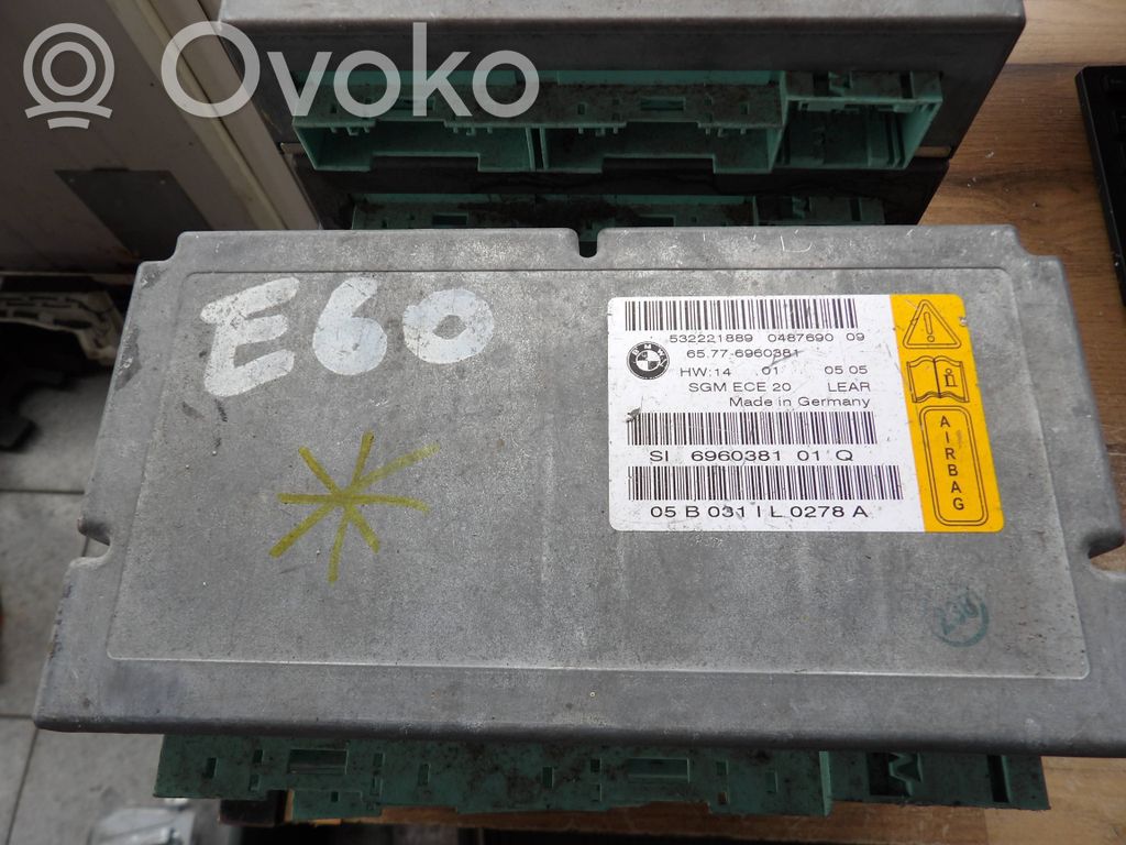 BMW 5 E60 E61 Airbag control unit/module 