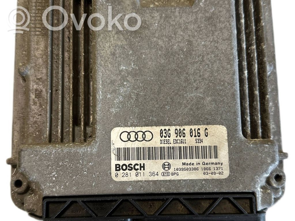 Engine control unit/module   03G906016G,1039S03386,0281011364