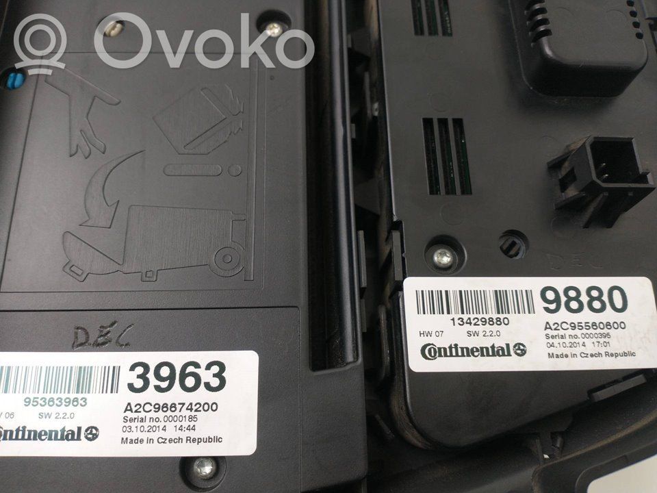 Opel Mokka X Panel klimatyzacji 