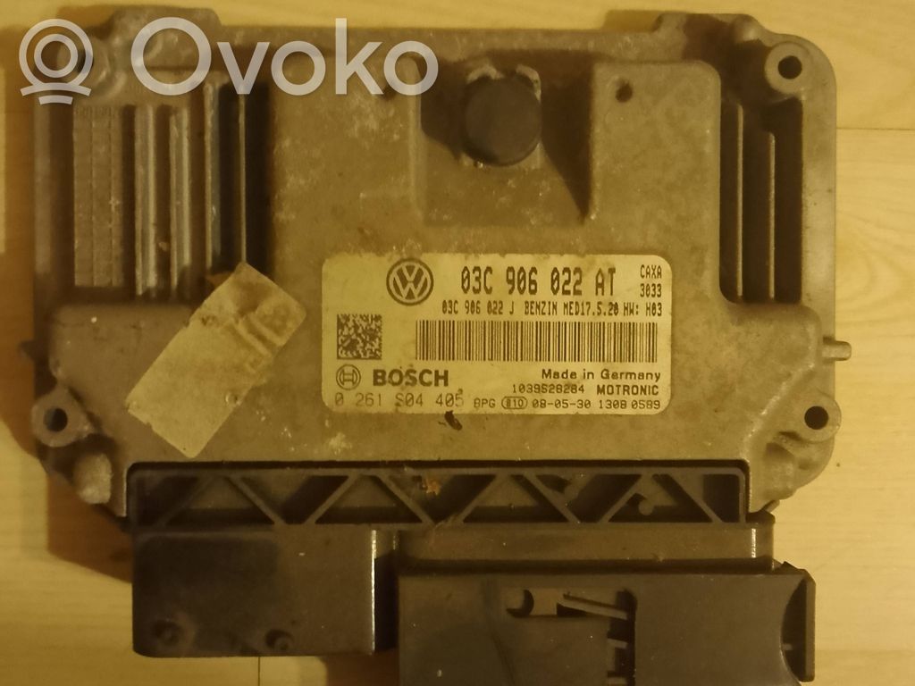 Engine control unit/module   03C906022AT,03C906022J,0261S04405