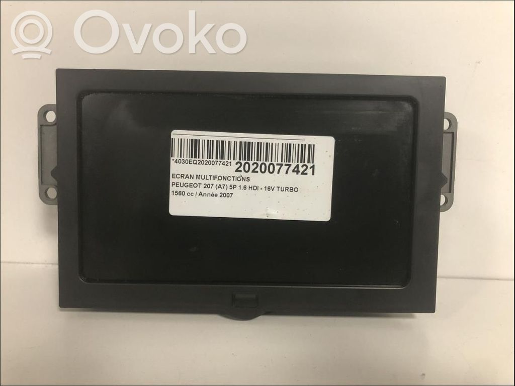 Peugeot 207 Screen/display/small screen 