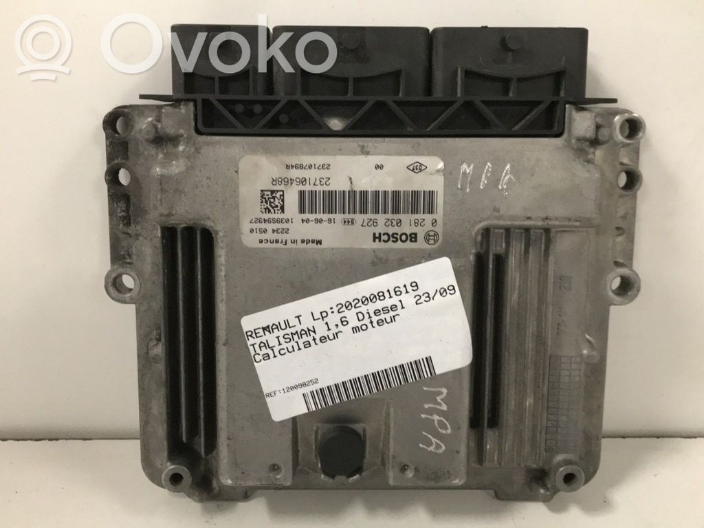Renault Talisman Engine control unit/module 
