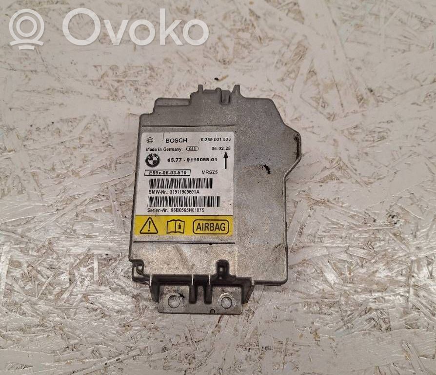 Module de contrôle airbag   0285001533,9119058,31911905801A