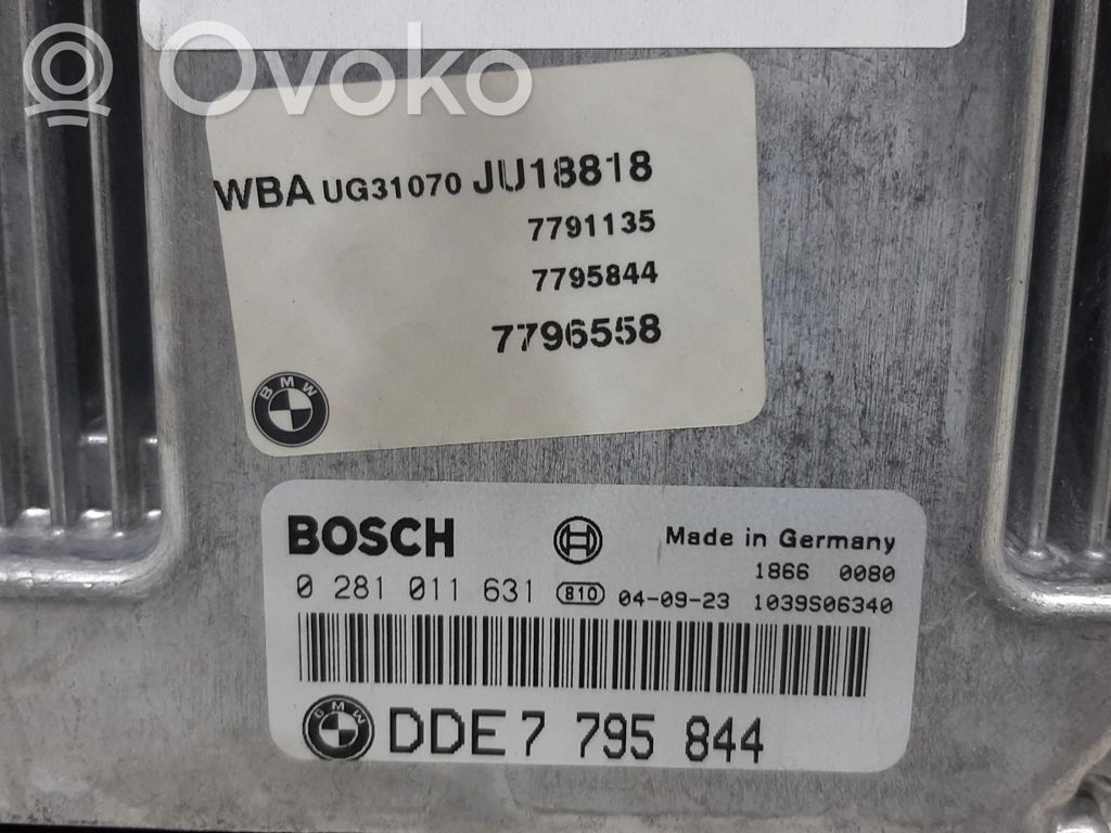 Moottorin ohjainlaite/moduuli   0281011631,7795844,1039S06340