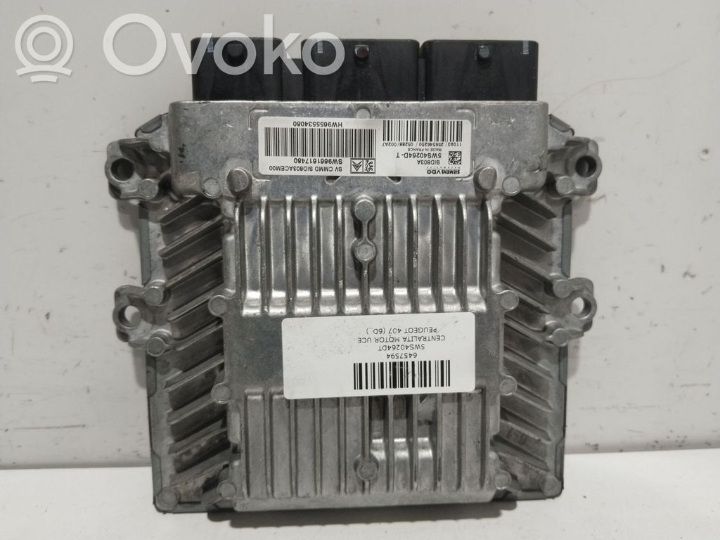 Peugeot 407 Engine control unit/module 