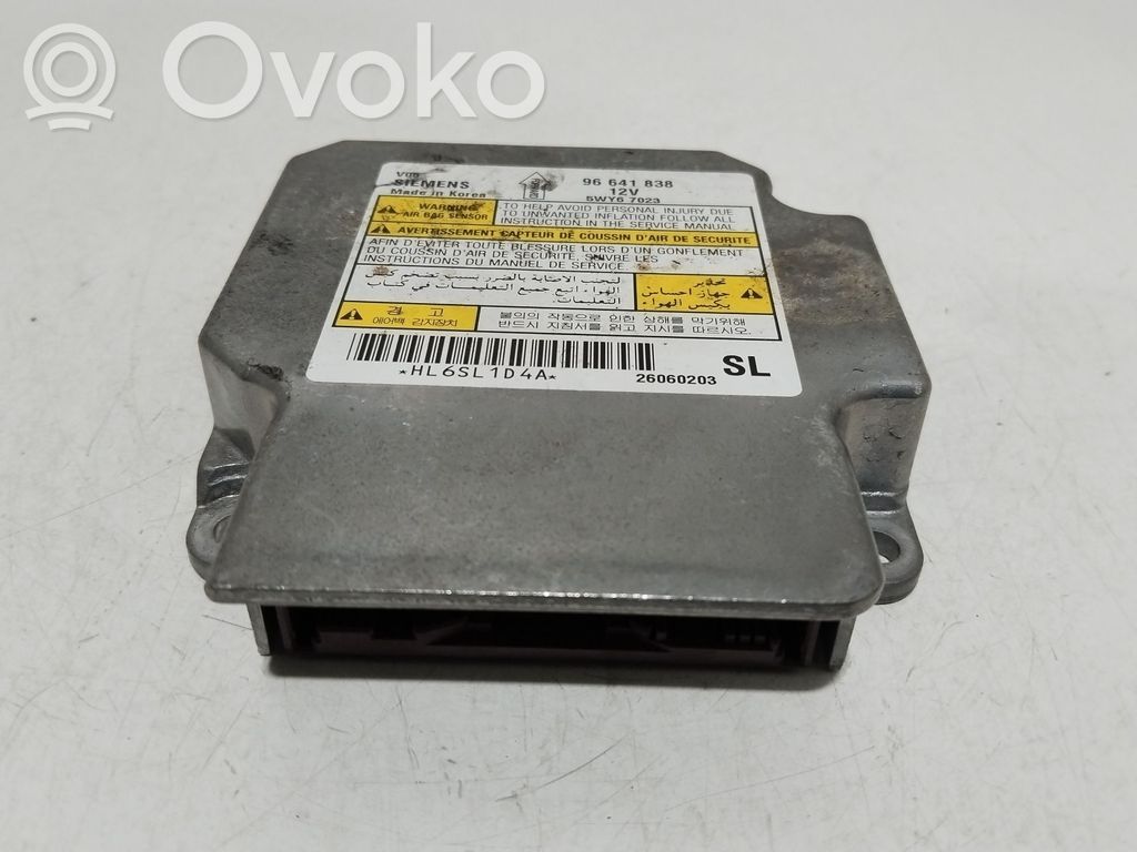 Unidad de control/módulo del Airbag   96641838