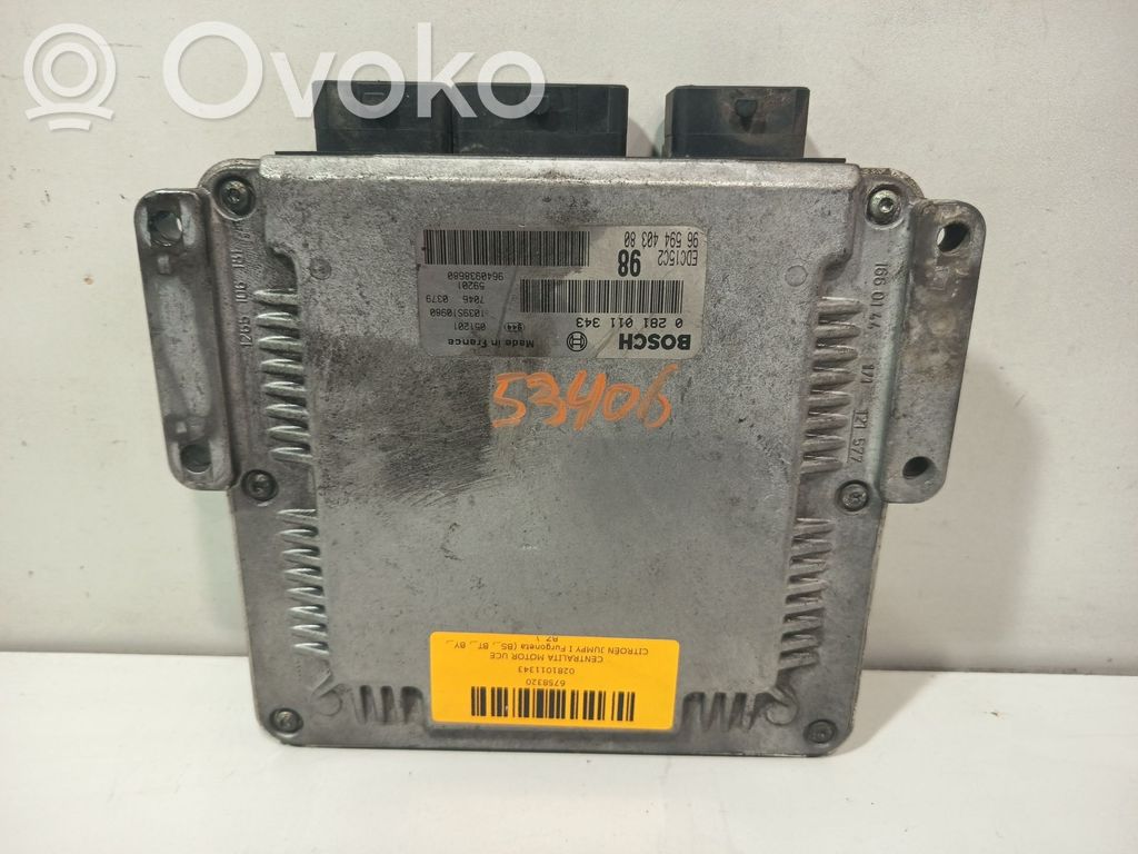 Unidad de control/módulo del motor   0281011343