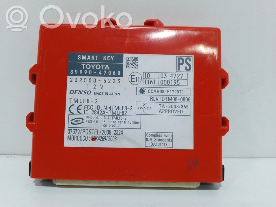 Toyota Prius (XW30) Unité de commande dispositif d'immobilisation