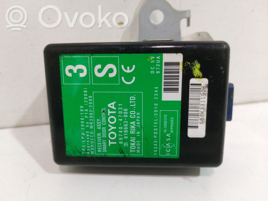 Toyota Prius (XW30) Alte unități/module de control 