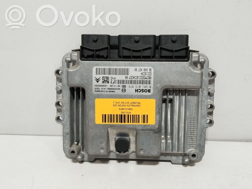 Peugeot 207 Unidad de control/módulo del motor