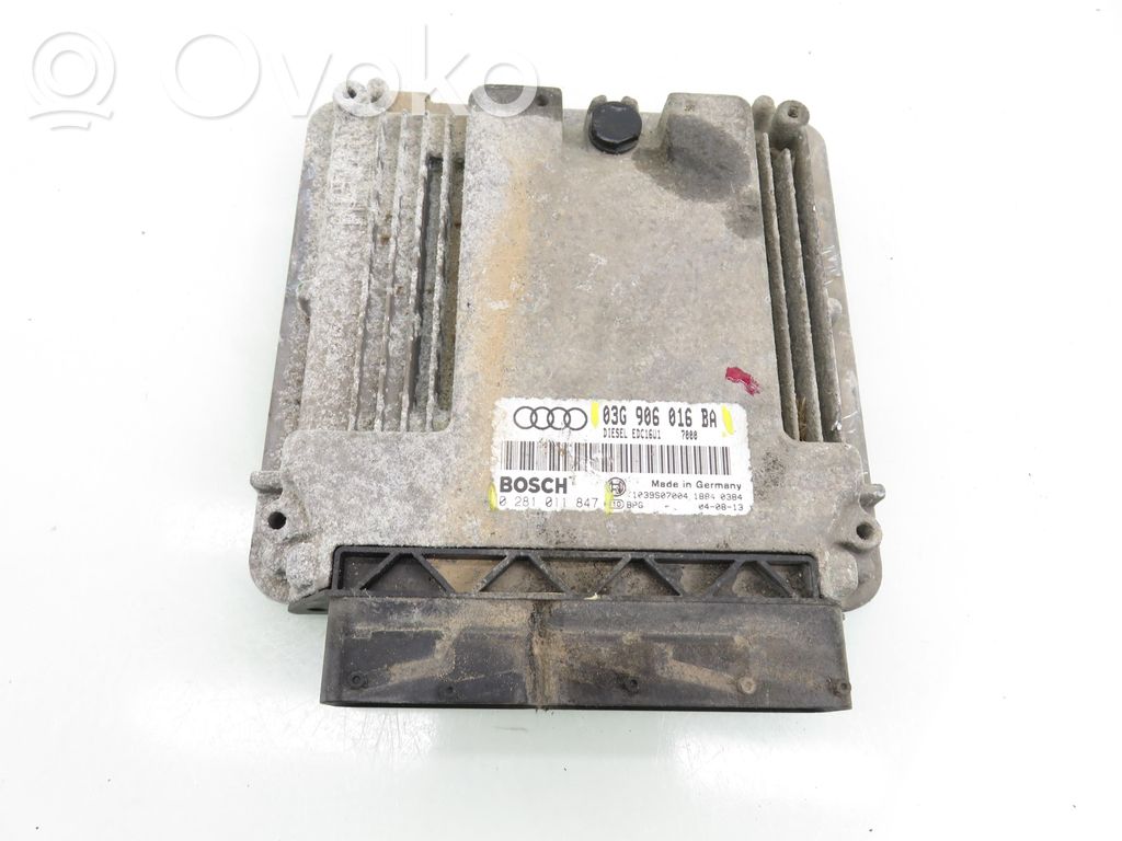 Engine control unit/module   0281011847,03G906016BA,0281011847,03G906016BA