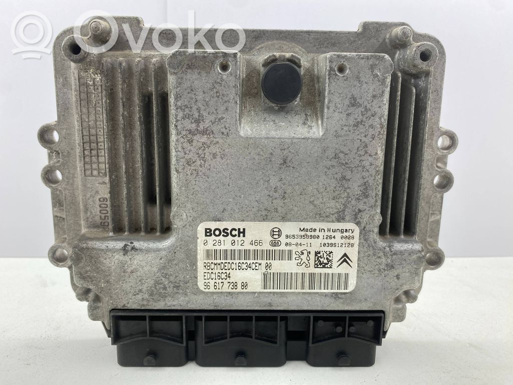 Engine control unit/module   9653958980,9661773880,0281012466