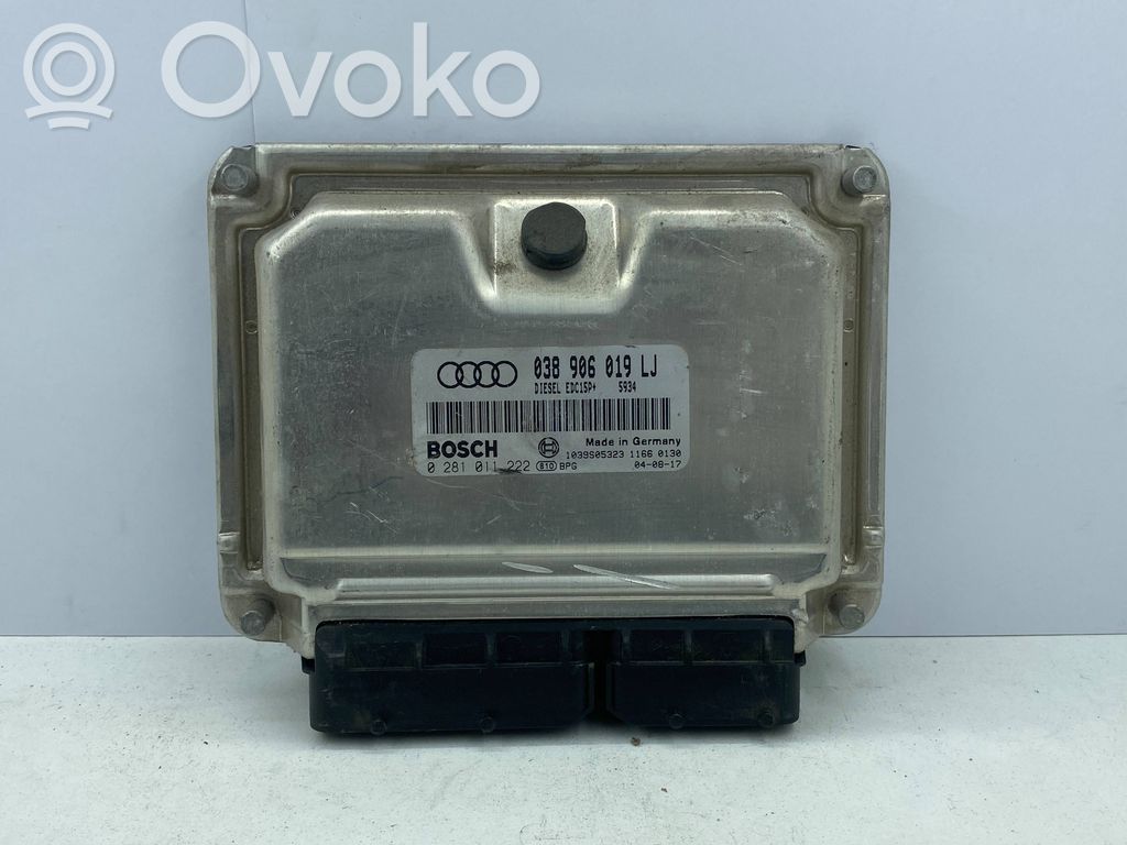 Engine control unit/module   038906019LJ,0281011222,1039S05323