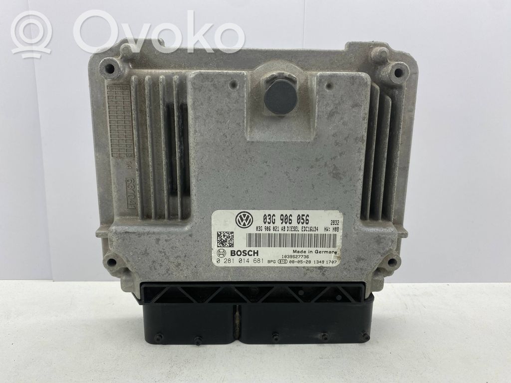 Engine control unit/module   03G906056,03G906021AB,0281014681