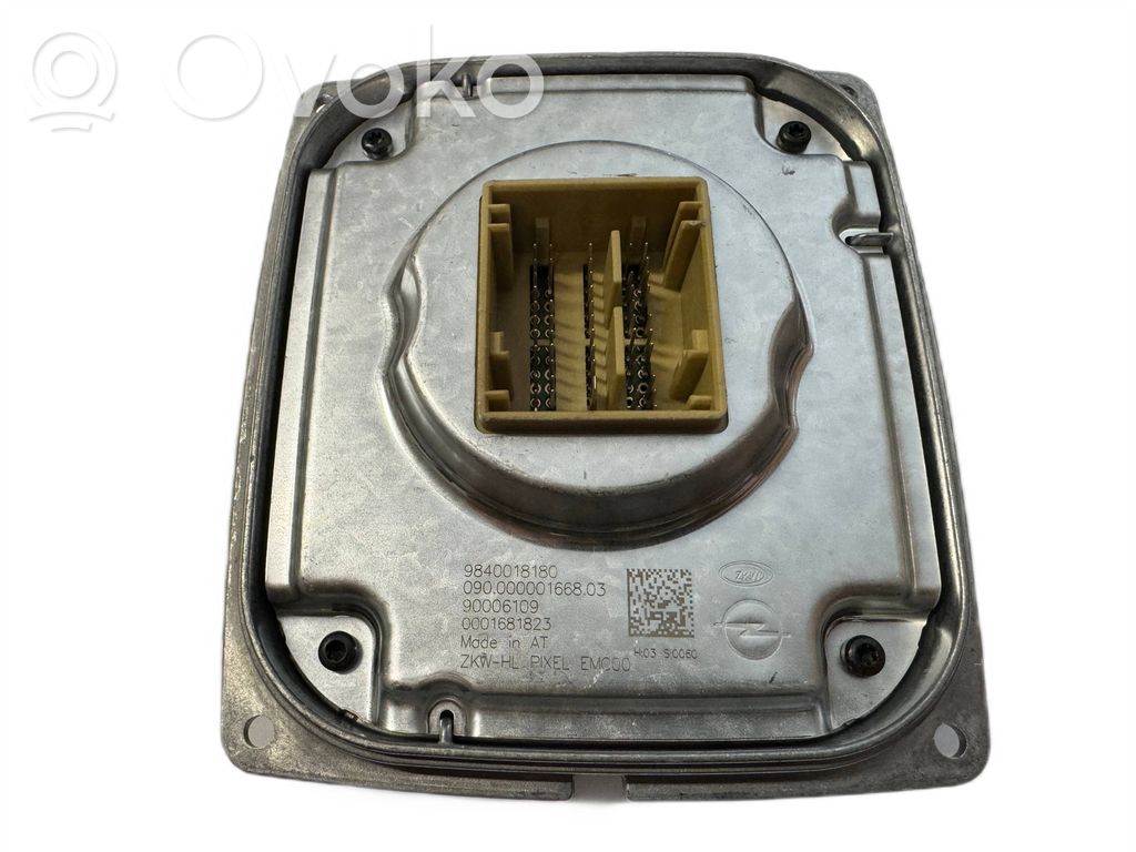 Opel Insignia B Módulo de control de balasto LED 