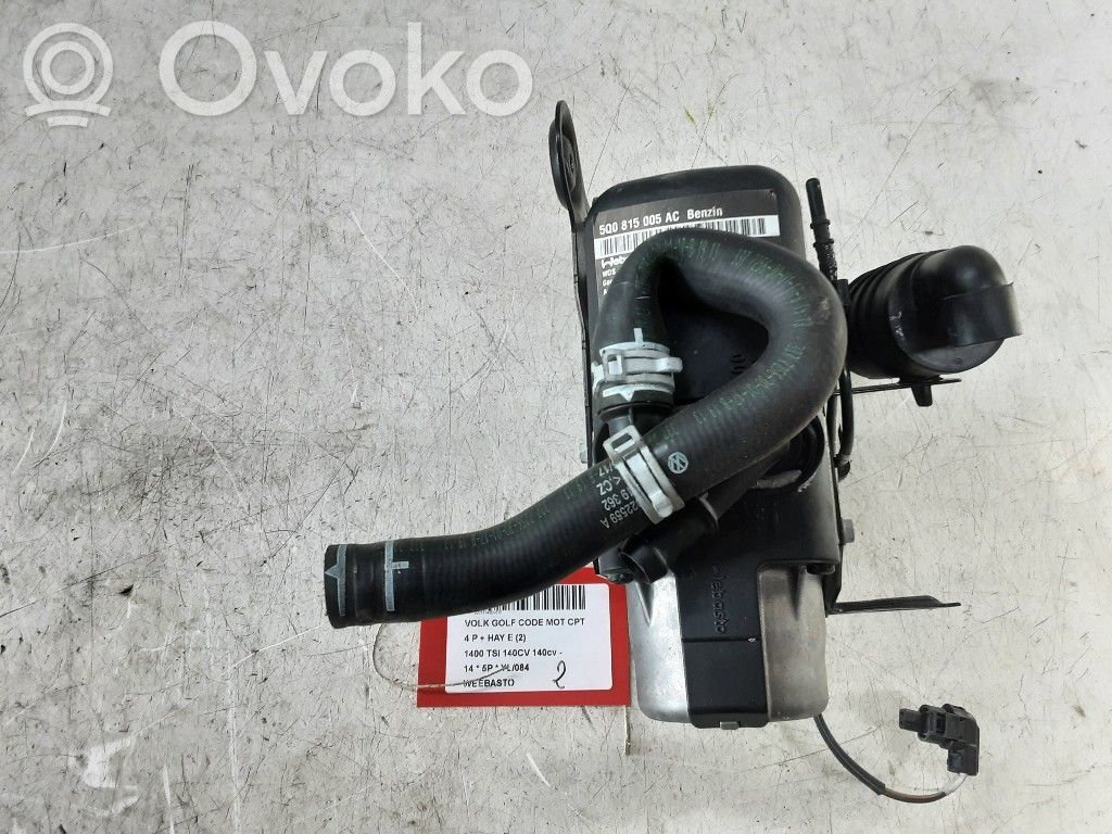 Volkswagen Golf VII Auxiliary pre-heater (Webasto) 