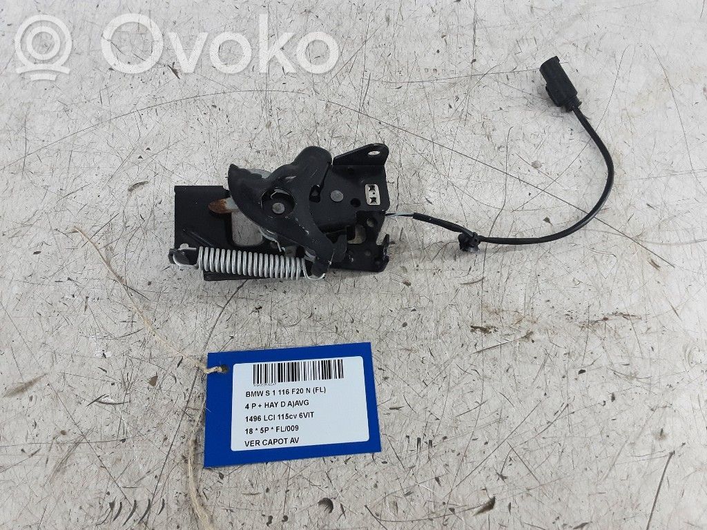 BMW 1 F20 F21 Chiusura/serratura vano motore/cofano 
