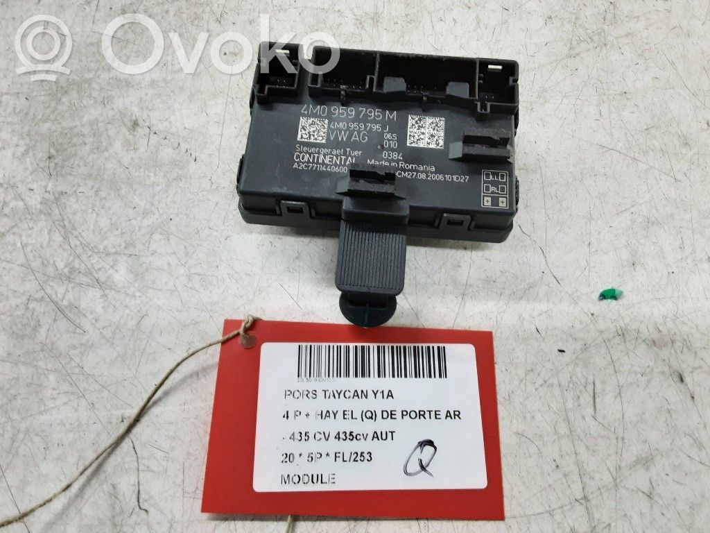 Porsche Taycan 9J1 Other control units/modules 