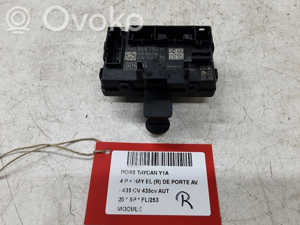 Porsche Taycan 9J1 Other control units/modules 
