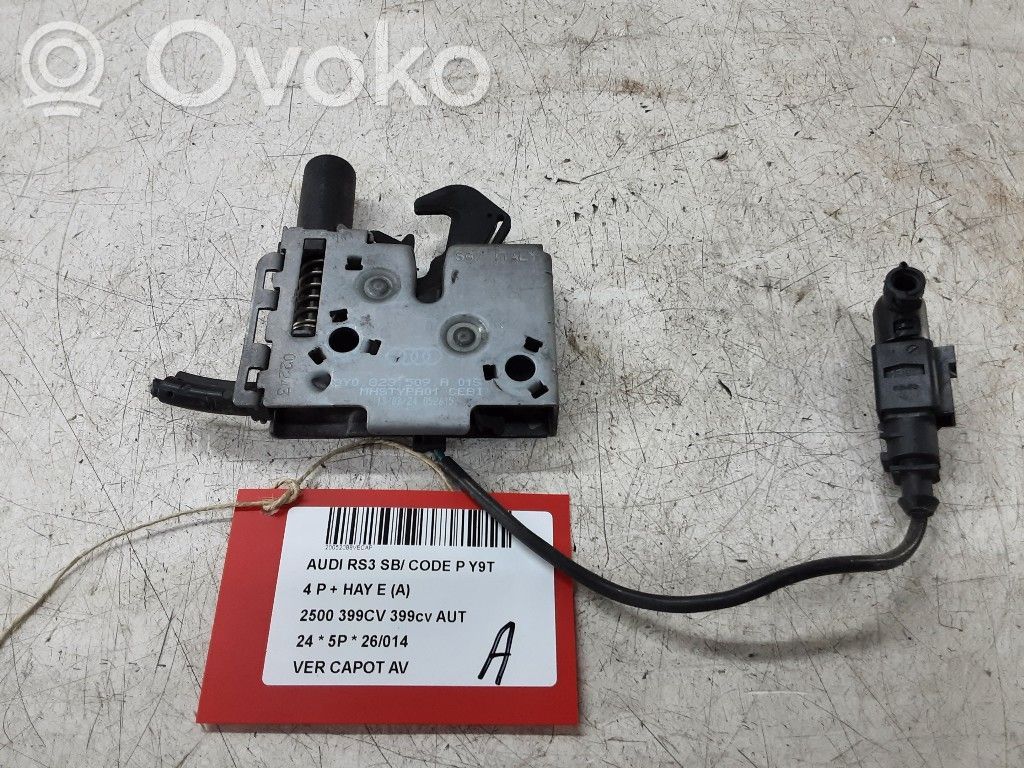 Audi RS3 8Y Dzinēja pārsega slēdzene 