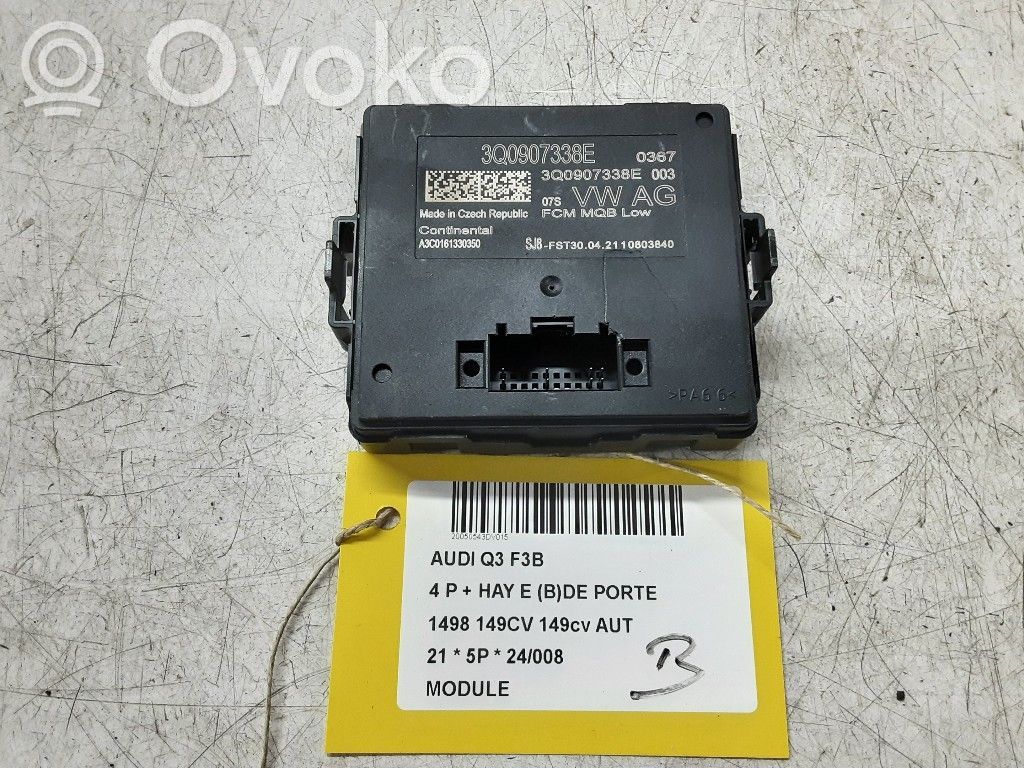 Other control units/modules   3Q0907338E,3Q0907338E