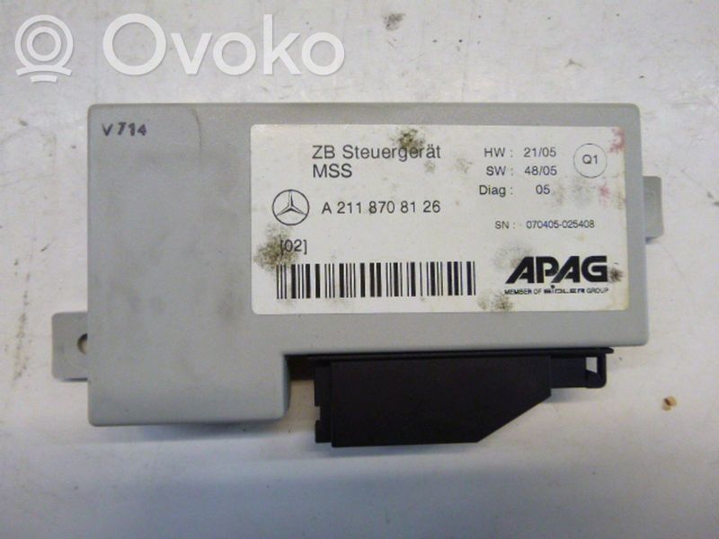 Altre centraline/moduli   A2118708126,A2118708126