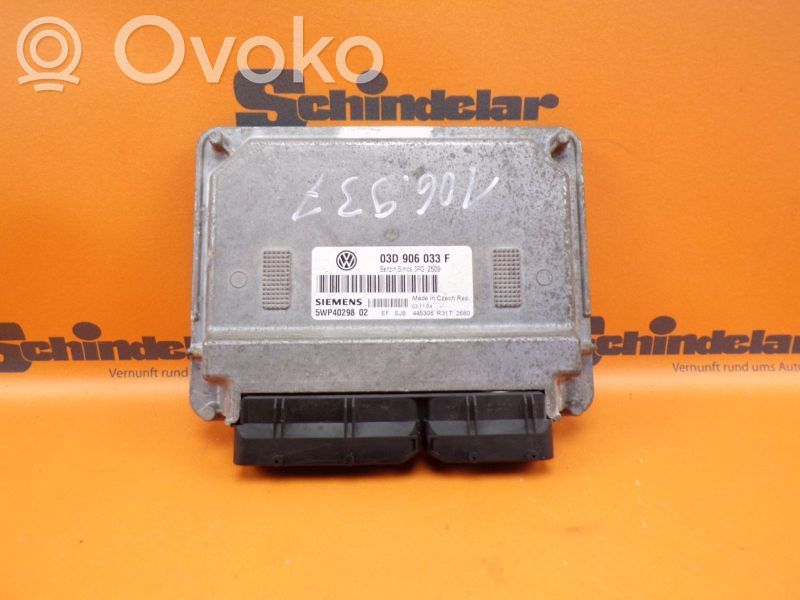 Unitate/modul de control motor   03D906033F,03D906033F