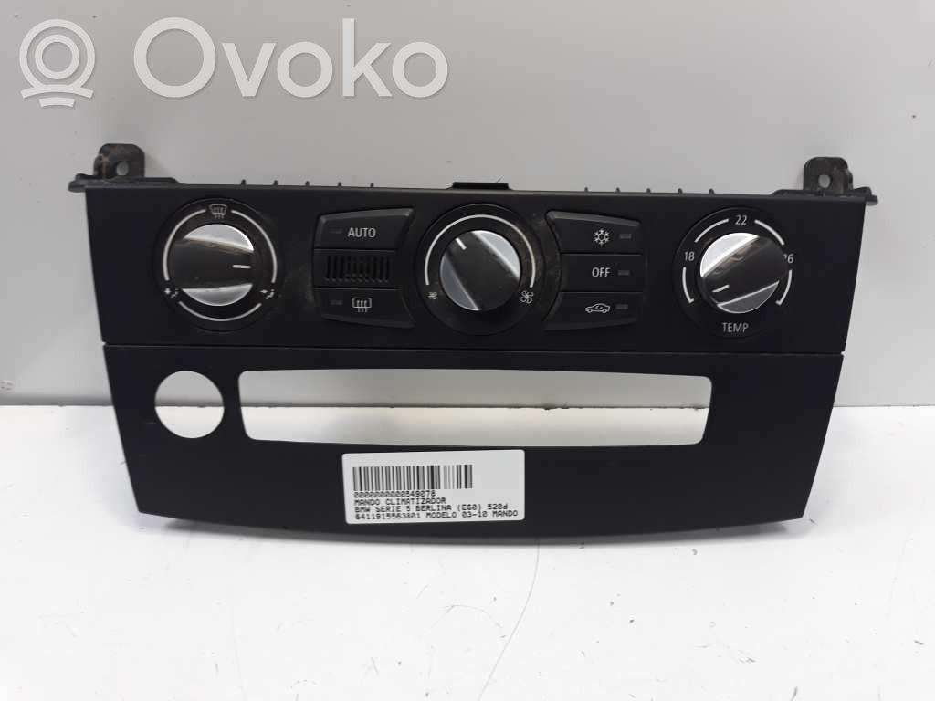 BMW 5 E60 E61 Climate control unit 