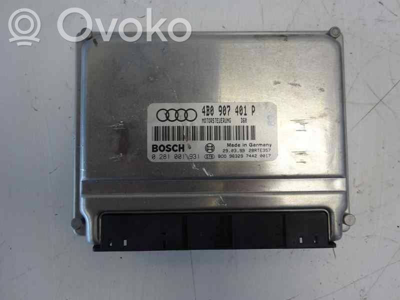 Engine control unit/module   4B0907401P,0281001931