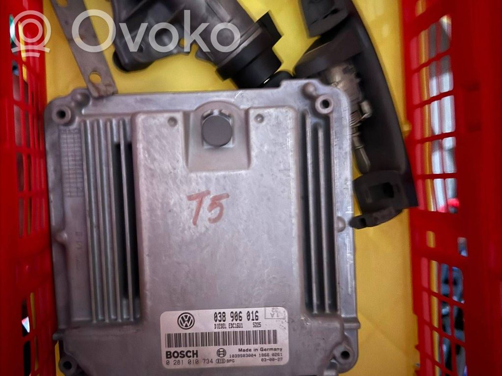 Volkswagen Transporter - Caravelle T5 Engine ECU kit and lock set 