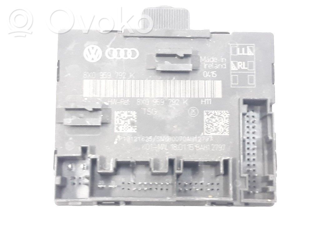Other control units/modules   8X0959792