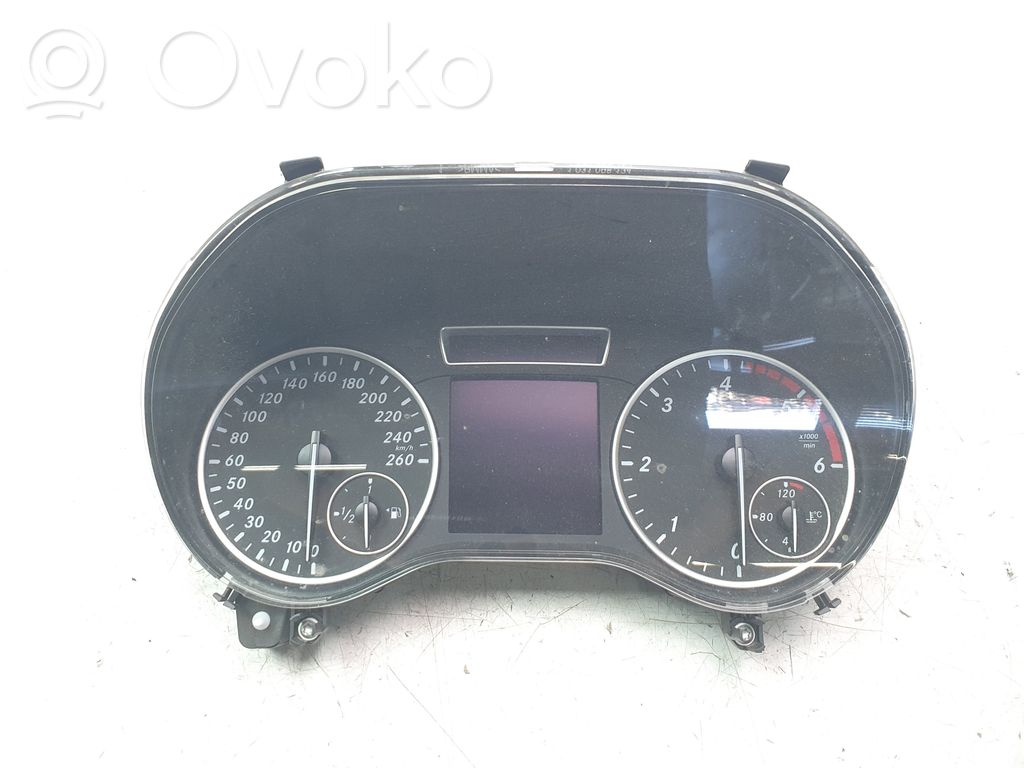 Mercedes-Benz B W246 W242 Tachimetro (quadro strumenti)