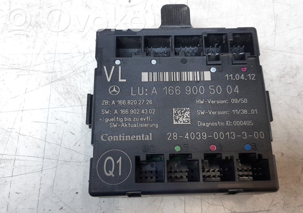 Mercedes-Benz ML W166 Module confort