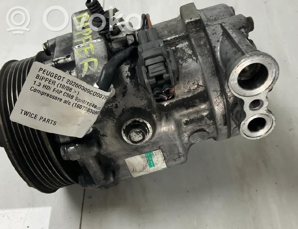 Peugeot Bipper Air conditioning (A/C) compressor (pump) 