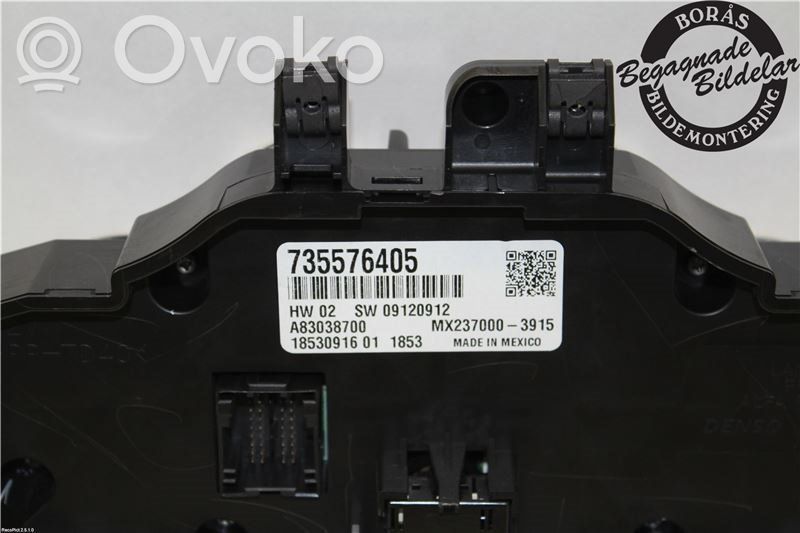 Fiat 500 Climate control unit 