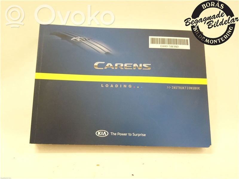 KIA Carens III Käyttöopas 