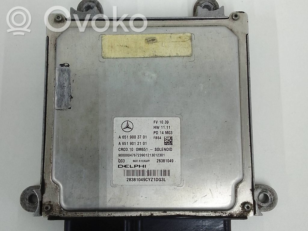 Engine control unit/module   A6519003701,28381049,A6519012101