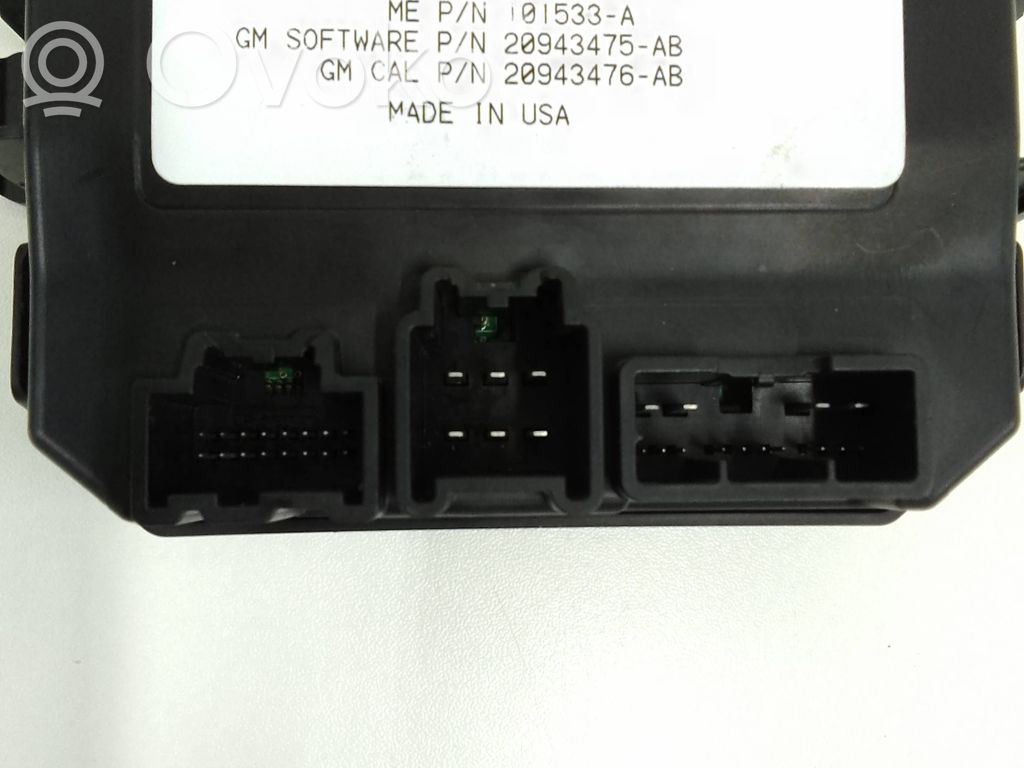 Opel Insignia A Tailgate/trunk control unit/module 