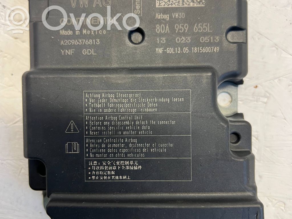 Audi Q5 SQ5 FY Oro pagalvių valdymo blokas 