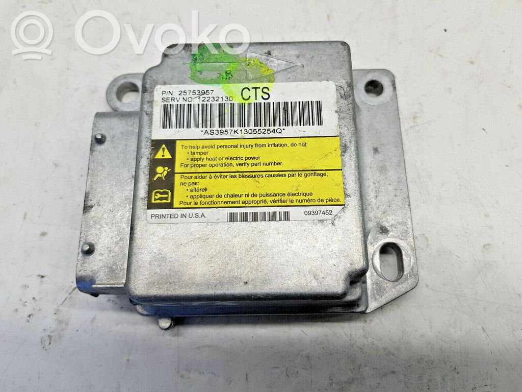 Airbag control unit/module   25753957,NR1529