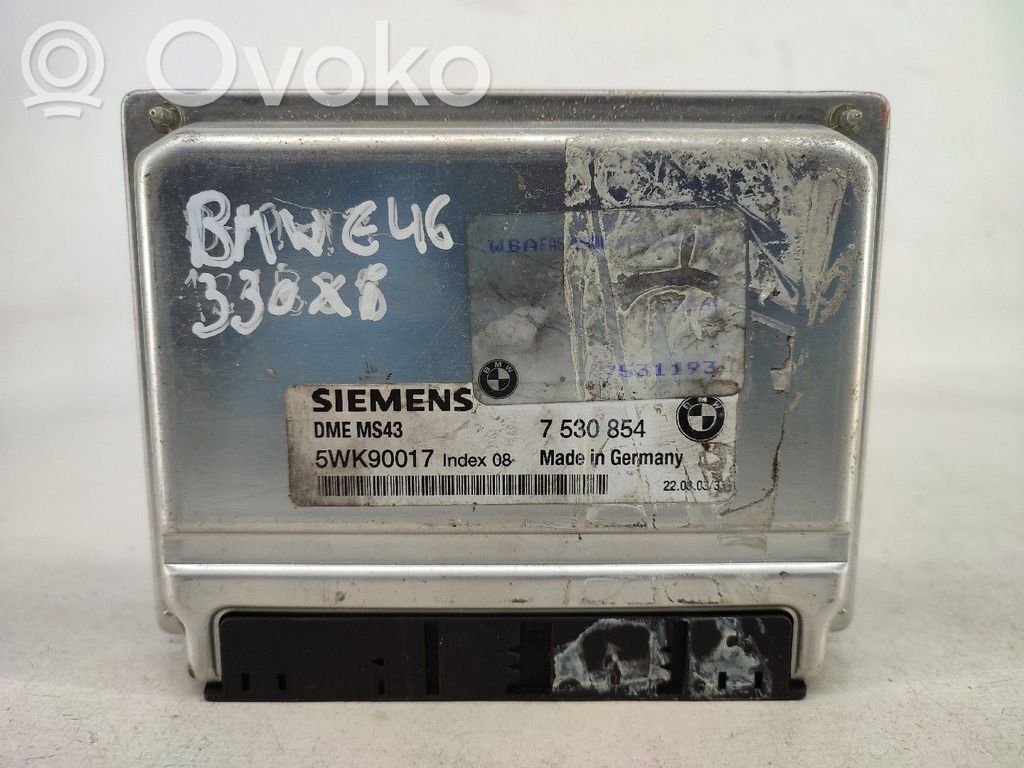 Engine control unit/module   7530854,5WK90017,DMEMS43
