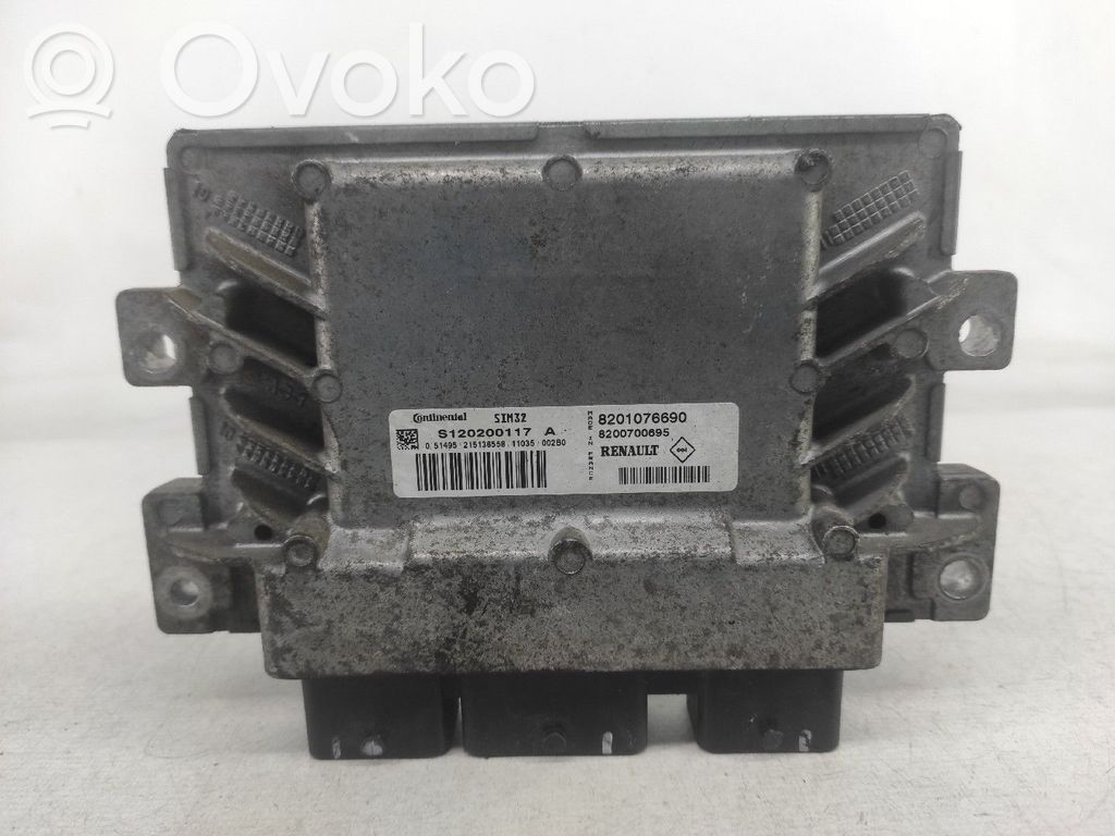 Unidad de control/módulo del motor   8201076690,8200700695,S120200117