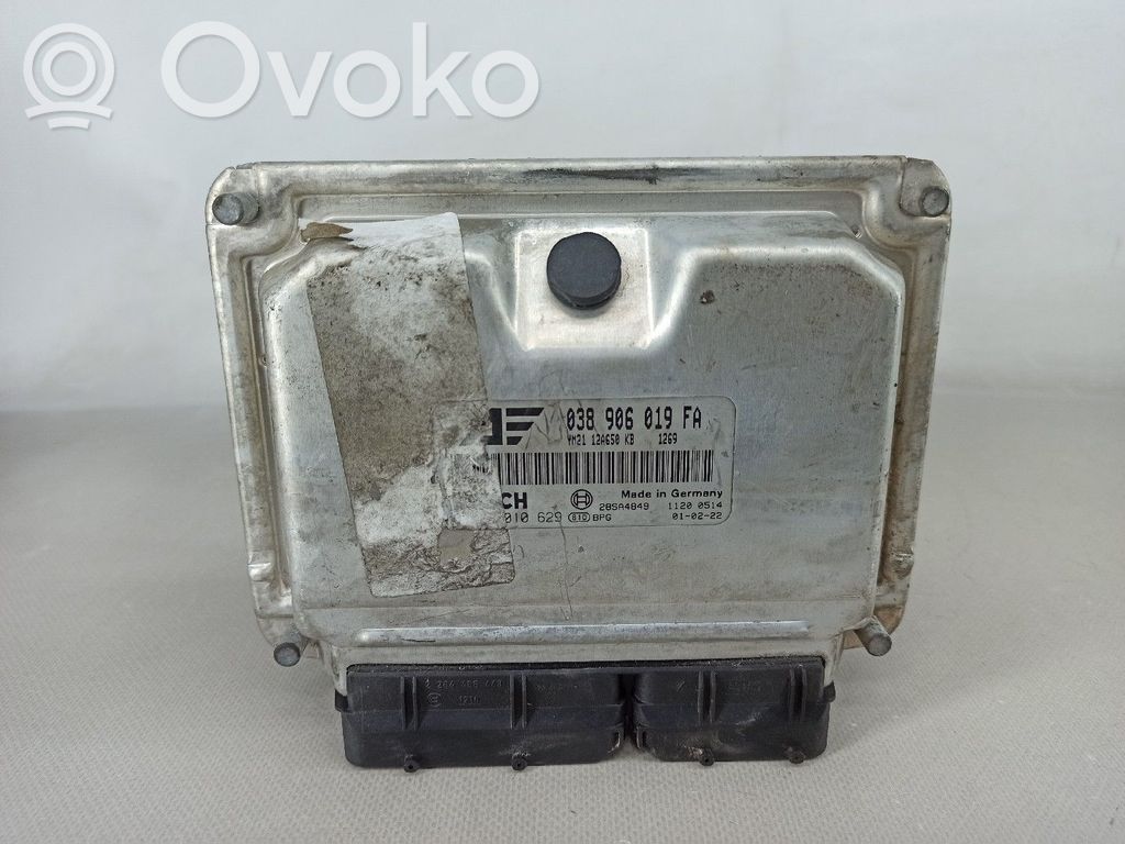 Unidad de control/módulo del motor   038906019FA,YM2112A650KB
