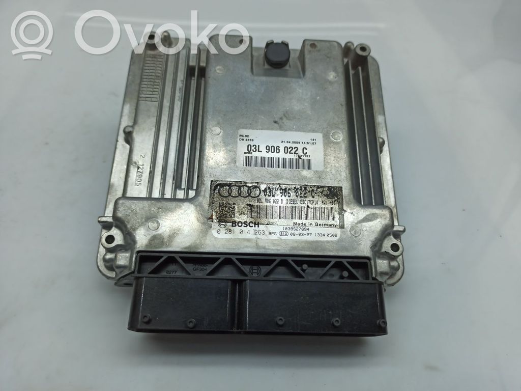Unidad de control/módulo del motor   03L906022C,0281014263