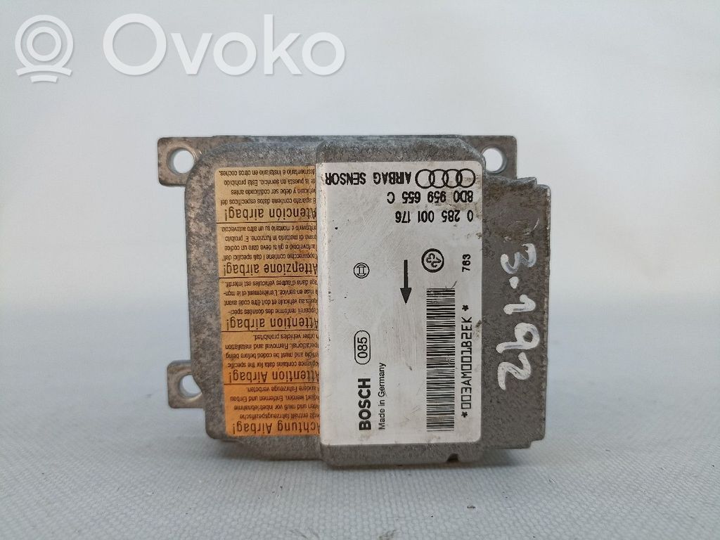Unidad de control/módulo del Airbag   8D0959655C,0285001176