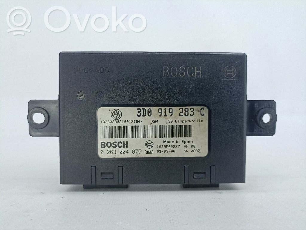 Pysäköintitutkan anturi (PDC)   3D0919283C,0263004075