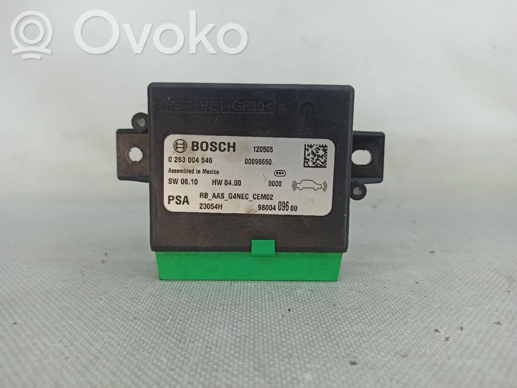 Sensor de aparcamiento PDC   0263004546,9800409680