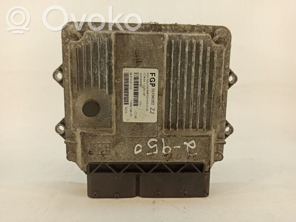 Moottorin ohjainlaite/moduuli   55196352ZJ,7160004903
