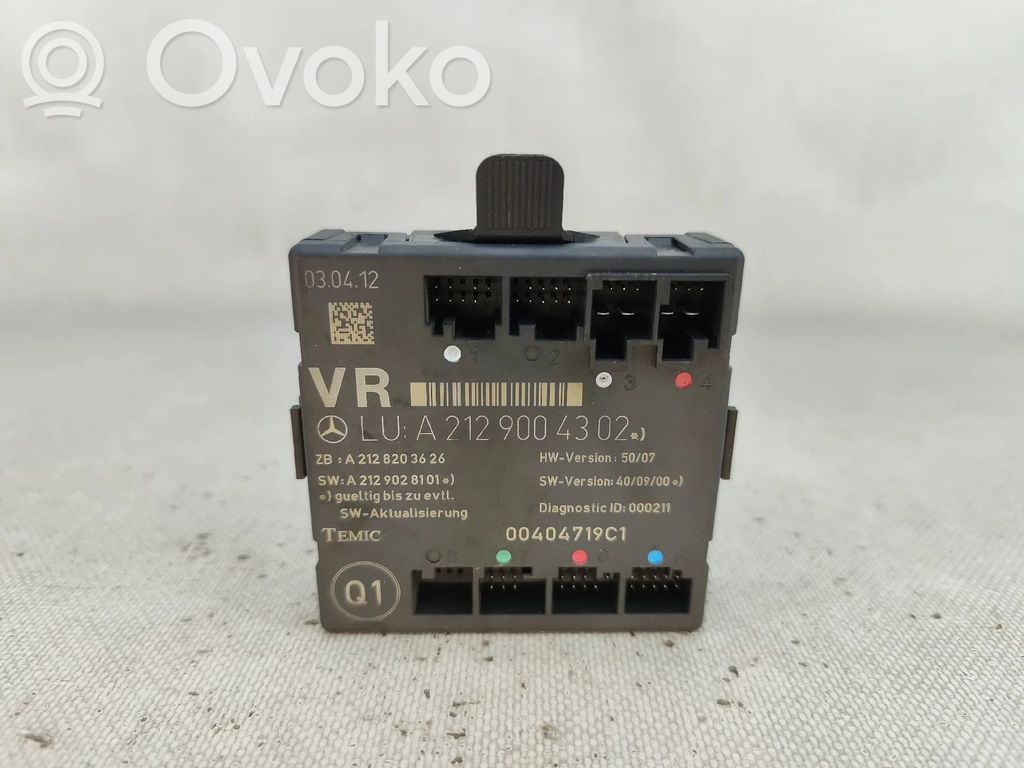 Unidad de control/módulo de la puerta   A2129004302,A2128203626,A2129028101