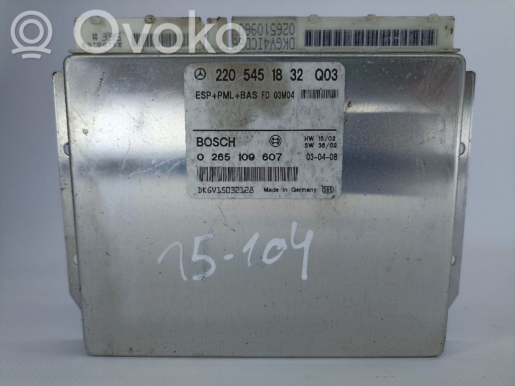 Altre centraline/moduli   2205451832,0265109607